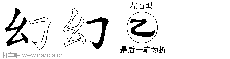 幻的五笔拆分图,幻的五笔字根表