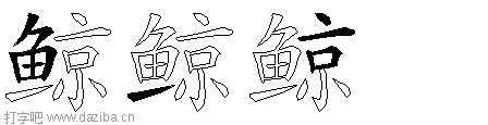 鲸的五笔拆分图,鲸的五笔字根表