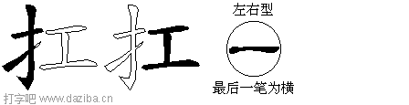 扛的五笔拆分图,扛的五笔字根表
