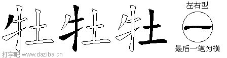 牡的五笔拆分图,牡的五笔字根表