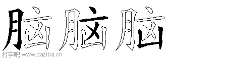 脑的五笔拆分图,脑的五笔字根表