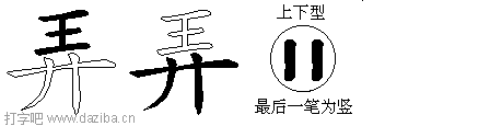 弄的五笔拆分图,弄的五笔字根表