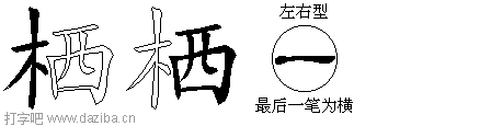 栖的五笔拆分图,栖的五笔字根表