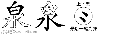 泉的五笔拆分图,泉的五笔字根表