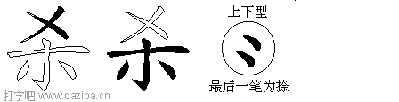 杀的五笔拆分图,杀的五笔字根表
