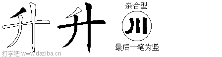 升的五笔拆分图,升的五笔字根表