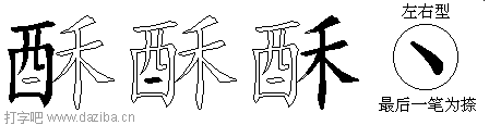 酥的五笔拆分图,酥的五笔字根表