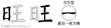 旺的五笔拆分图,旺的五笔字根表