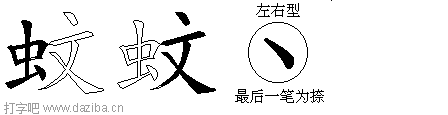 蚊的五笔拆分图,蚊的五笔字根表