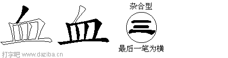 血的五笔拆分图,血的五笔字根表