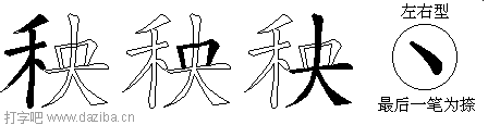 秧的五笔拆分图,秧的五笔字根表