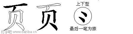 页的五笔拆分图,页的五笔字根表