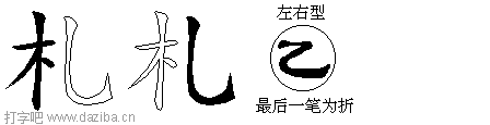札的五笔拆分图,札的五笔字根表