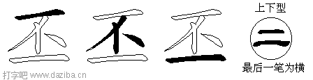 丕的五笔拆分图,丕的五笔字根表