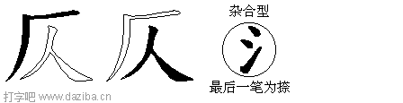 仄的五笔拆分图,仄的五笔字根表