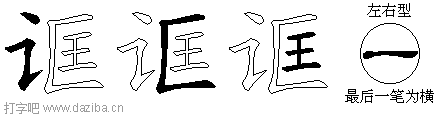 诓的五笔拆分图,诓的五笔字根表