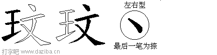 玟的五笔拆分图,玟的五笔字根表