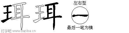 珥的五笔拆分图,珥的五笔字根表
