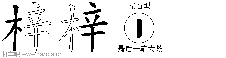 梓的五笔拆分图,梓的五笔字根表