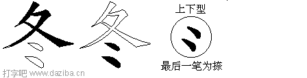 冬的五笔拆分图,冬的五笔字根表