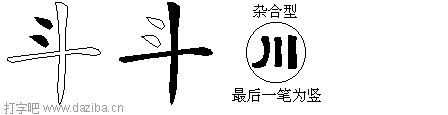 斗的五笔拆分图,斗的五笔字根表