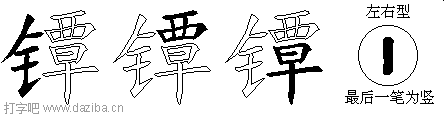 镡的五笔拆分图,镡的五笔字根表