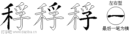 稃的五笔拆分图,稃的五笔字根表