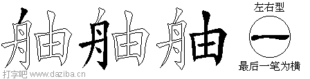 舳的五笔拆分图,舳的五笔字根表