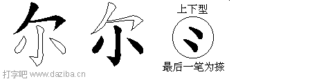 尔的五笔拆分图,尔的五笔字根表