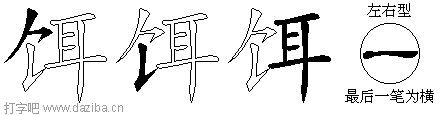 饵的五笔拆分图,饵的五笔字根表