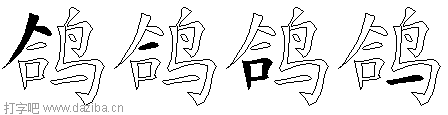 鸽的五笔拆分图,鸽的五笔字根表