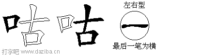 咕的五笔拆分图,咕的五笔字根表